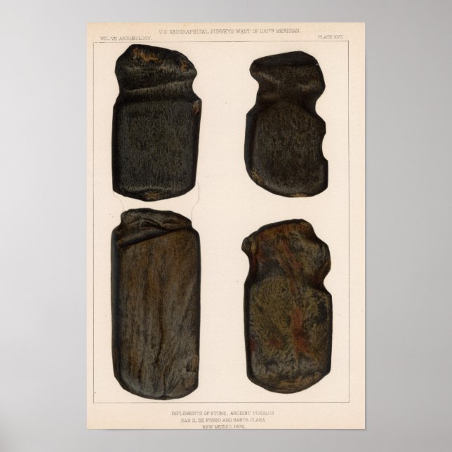 Pôster XVII Instrumentos de Pedra, Novo México (Frente)