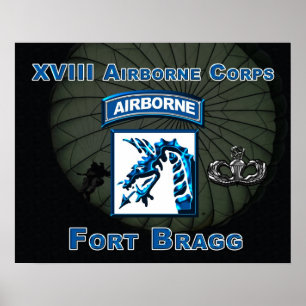 Pôster XVIII Airborne Corps Print