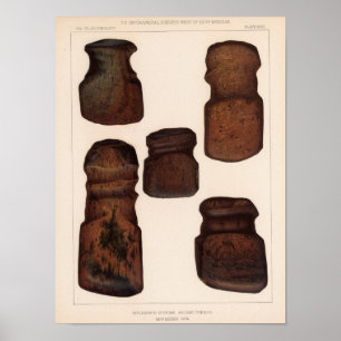 Poster XVIII instrumentos de pedra, New mexico