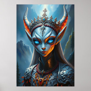 Poster Xylanthia a Oráculo Hornedo - Fantasia Sombria Gót