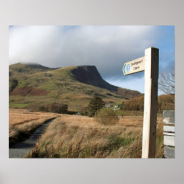 Poster Y Garn North Wales Postcard