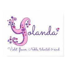 Y para Yolanda nome inicial de arte de rabiscar