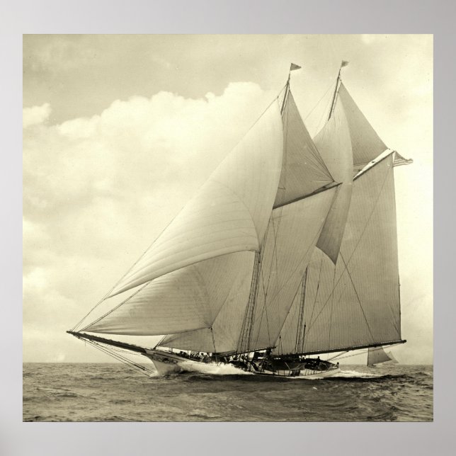 Poster Yacht 'America' 1910 (Frente)