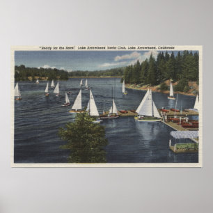 Pôster Yacht club, raça do veleiro
