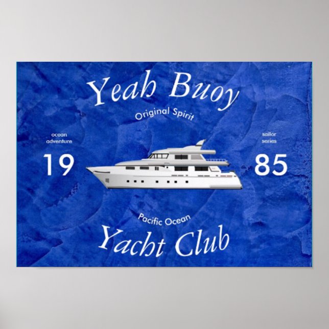 Poster Yacht Club Sim Buoy 2.0 (Frente)