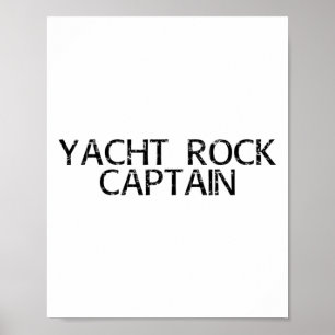 Poster Yacht Rock Capitão Funny Boat Sailor Party Id