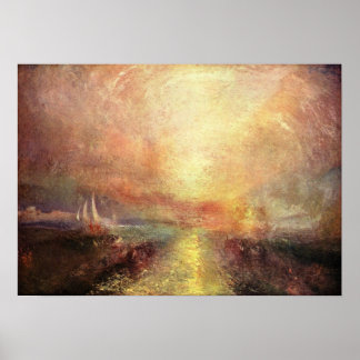 Pôster Yacht se aproximando da costa - Joseph Mallord Tur