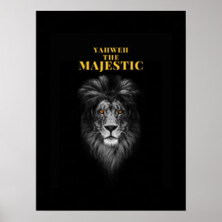 Poster Yahweh O Majestoso