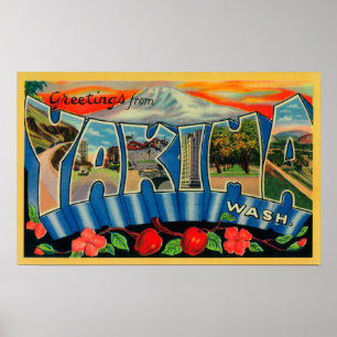 Pôster Yakima, Washington - grandes cenas da letra