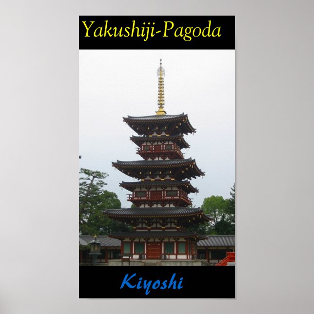 Poster Yakushiji-Pagoda (Frente)