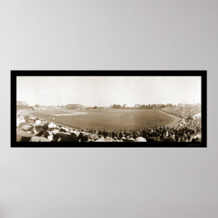 Pôster Yale contra a foto 1904 do basebol de Princeton