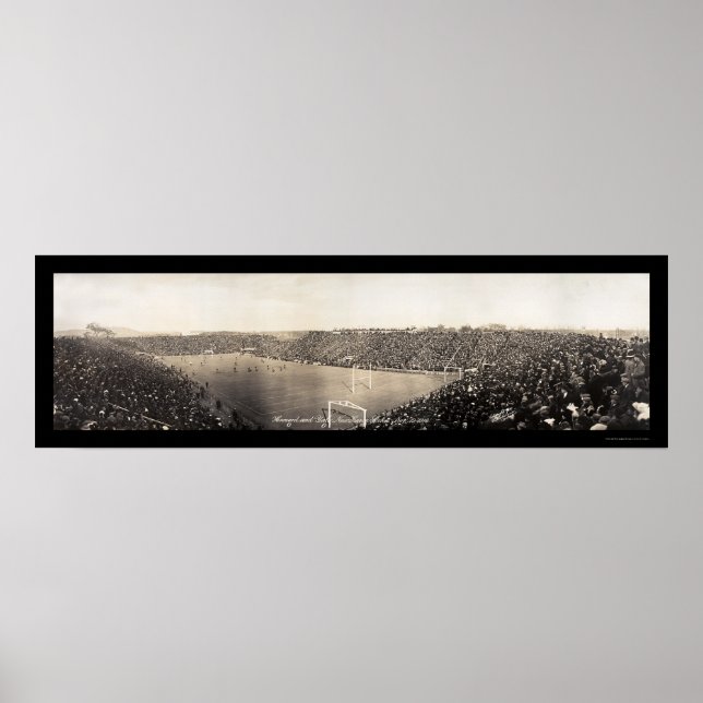 Pôster Yale Harvard Futebol Foto 1910 (Frente)