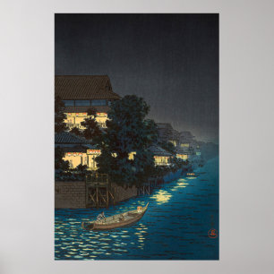 Poster Yanagibashi por Tsuchiya Koitsu