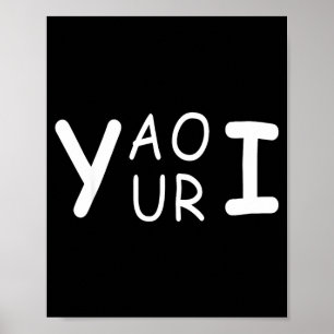 Poster Yaouri você é piada de trocadilho meme minimalista