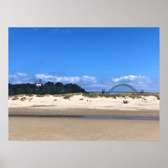 Poster Yaquina Bay Lighthouse, Newport, Oregon (Frente)