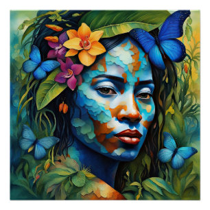 Pôster “Yarumi” Espírito Orquídea - Mulheres na Amazônia 