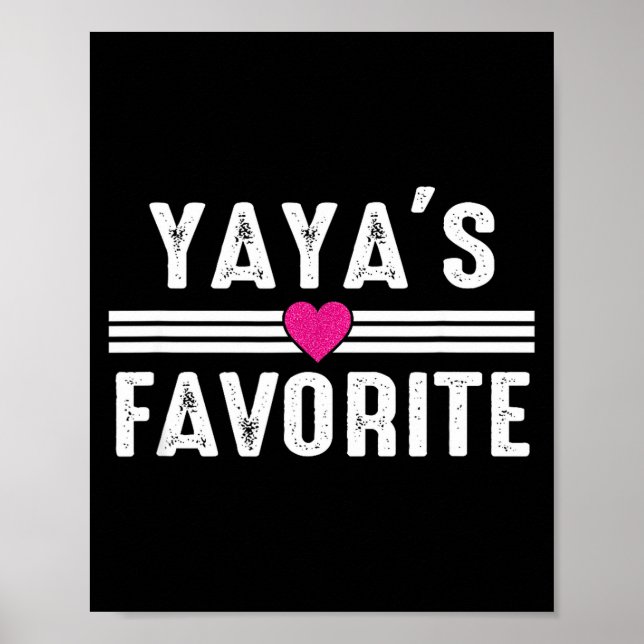 Poster Yaya's Favorite  (Frente)