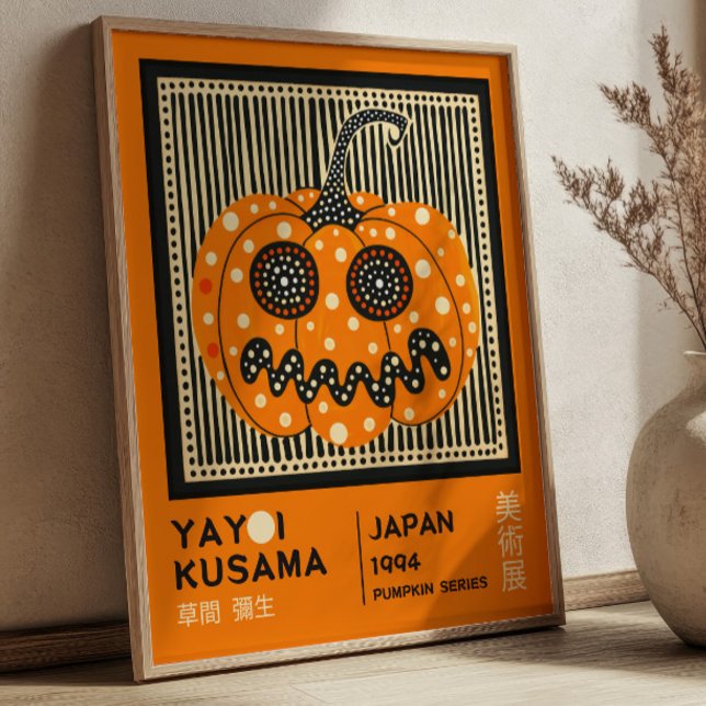 Poster Yayoi Kusama Halloween Pumpkin Exhibition  (Criador carregado)