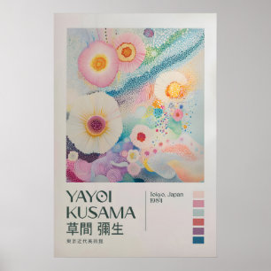 Poster Yayoi Kusama Impressão, Arte Moderna Impressão, Ja