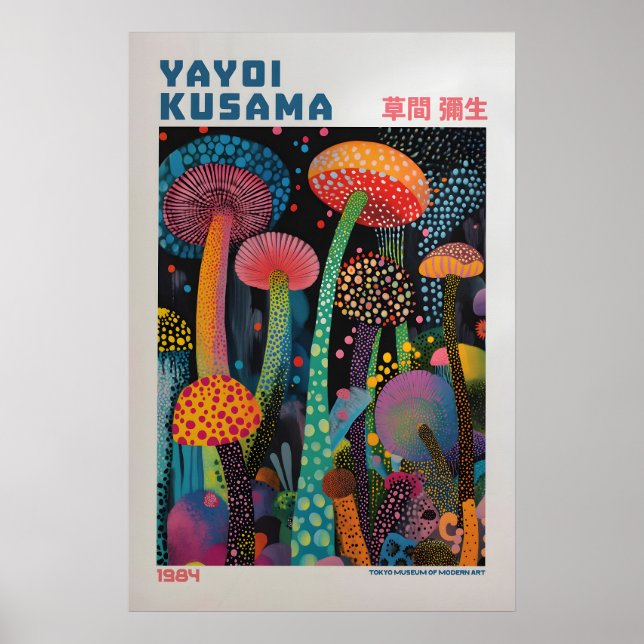 Poster Yayoi Kusama Impressão, Arte Moderna Impressão, Ma (Frente)