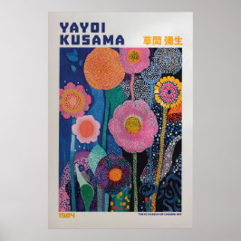 Poster Yayoi Kusama Impressão, Arte Moderna Impressão, Ma