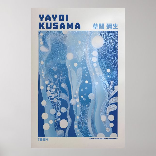 Poster Yayoi Kusama Impressão, Arte Moderna Impressão, Ma (Frente)
