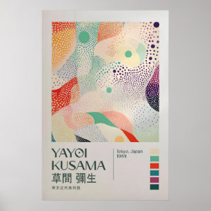 Poster Yayoi Kusama Impressão, Arte Moderna Impressão, Sa