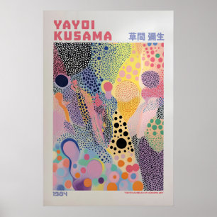 Poster Yayoi Kusama Impressão, Arte Moderna Impressão, Sa