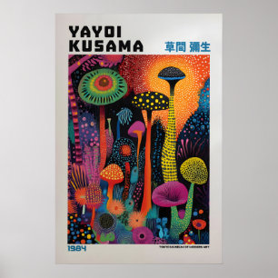 Poster Yayoi Kusama Impressão, Arte Moderna Impressão, Sa