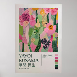 Poster Yayoi Kusama Impressão, Arte Moderna Impressão, Ya