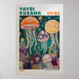Poster Yayoi Kusama Impressão, Arte Moderna Impressão, Ya