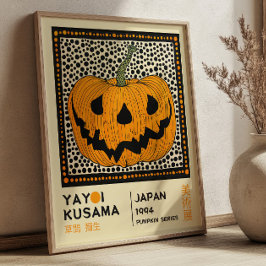 Poster Yayoi Kusama Pop Art Pumpkin Exhibition