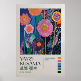 Poster Yayoi Kusama Print, Modern Art Print, Maximalist