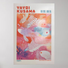 Poster Yayoi Kusama Print, Modern Art Print, Yayoi Kusama