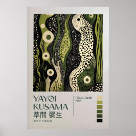 Poster Yayoi Kusama Print, Modern Art Print, Yayoi Kusama