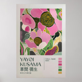 Poster Yayoi Kusama Print, Modern Art Print, Yayoi Kusama