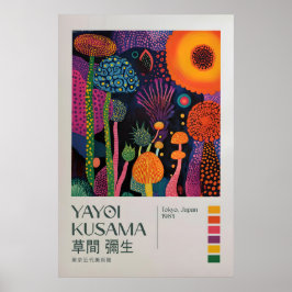 Poster Yayoi Kusama Print, Modern Art Print, Yayoi Kusama