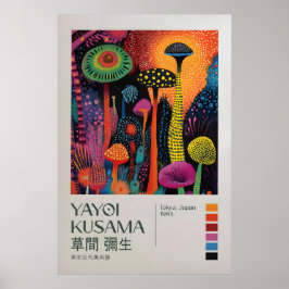 Poster Yayoi Kusama Print, Modern Art Print, Yayoi Kusama
