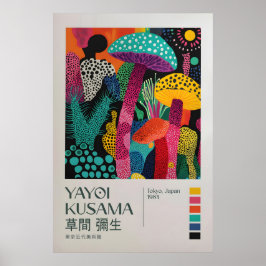 Poster Yayoi Kusama Print, Modern Art Print, Yayoi Kusama