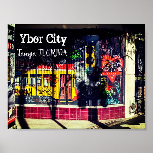 Poster Ybor City, Tampa FLORIDA (Frente)