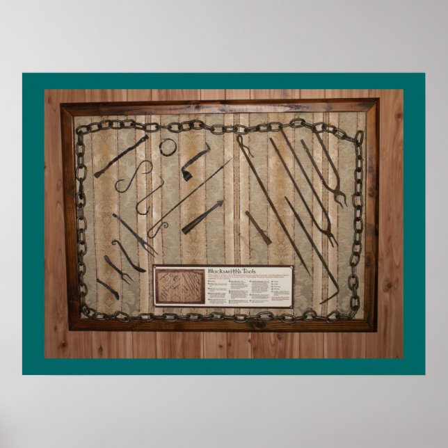 Poster Ye old Blacksmith Tools of the trade (Frente)