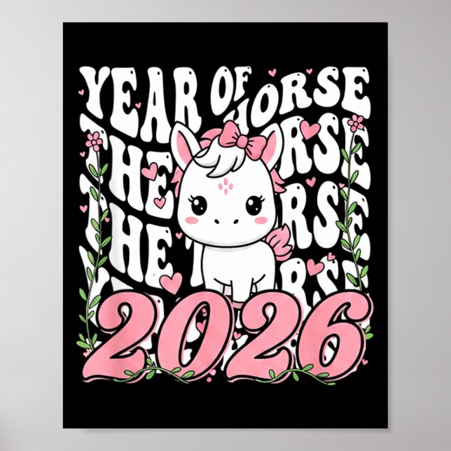 Poster Year Of The Horse For Girls  (Frente)