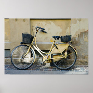 Poster Yellow Bicycle, Copenhagen, Denmark