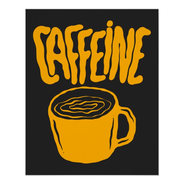 Pôster Yellow Caffeine (Frente)