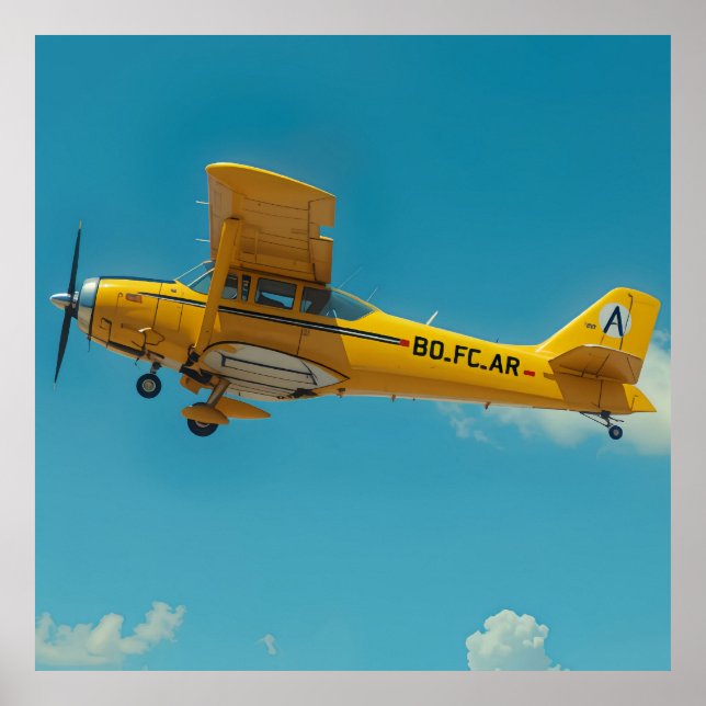 Poster yellow flyer high (Frente)