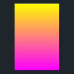 Pôster Yellow Magenta Gradient<br><div class="desc">Bright yellow to magenta bubble gum sunset. You can personalize by adding name,  quote or your own photo. If you have a request a gradient like this made with different colors,  send a message.</div>