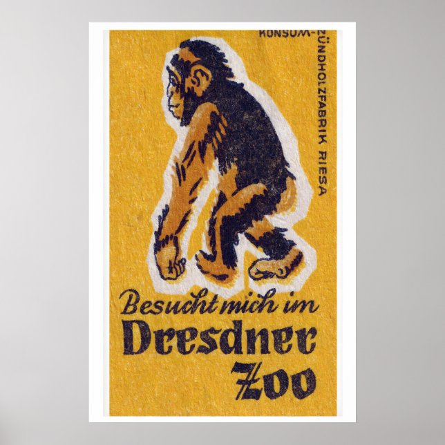 Poster Yellow Monkey - Matchbox Print - Aesthetic Wall (Frente)