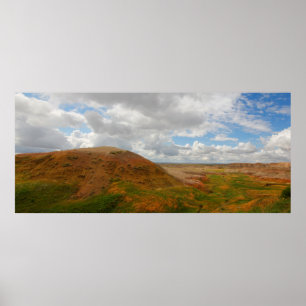 Poster Yellow Mounds Overlook, Badlands NP, Dakota do Sul