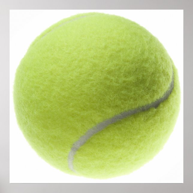 Pôster Yellow Tennis Ball Customized Template (Frente)