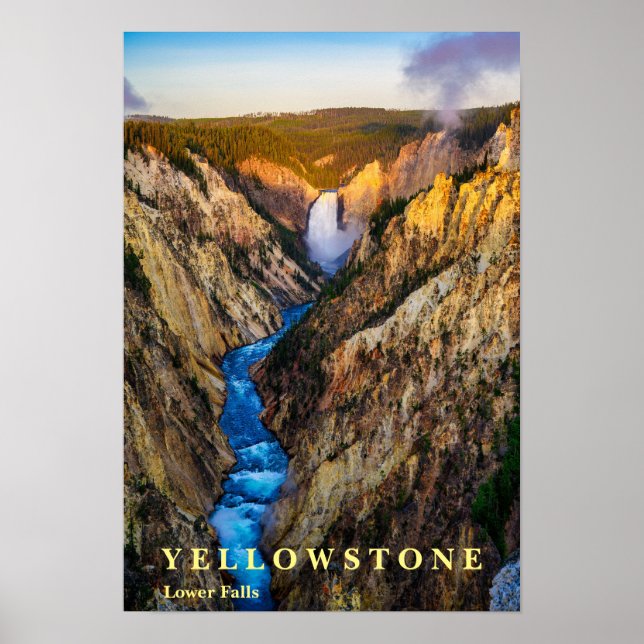 Poster Yellowstone Falls (Frente)